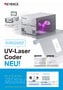 Die neueste Innovation der Beschriftungstechnologie UV-Laser Coder NEU! (Prospekt)